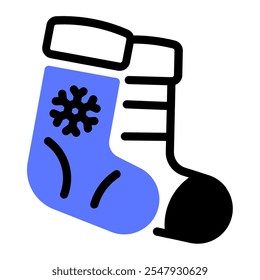 This Sock icon is suitable for Christmas the Birth of Jesus Christ.