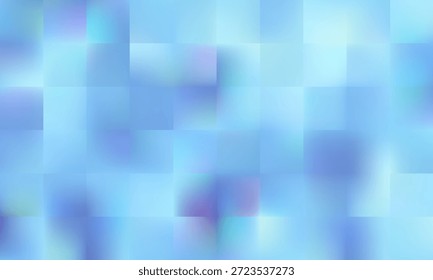 Este mosaico baixo azul suave abstrato fundo abstrato com quadrados borrados é perfeito para projetos criativos, trazendo tranquilidade e inspiração para qualquer projeto