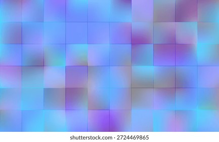 Este mosaico baixo azul suave abstrato fundo abstrato com quadrados borrados é perfeito para projetos criativos, trazendo tranquilidade e inspiração para qualquer projeto