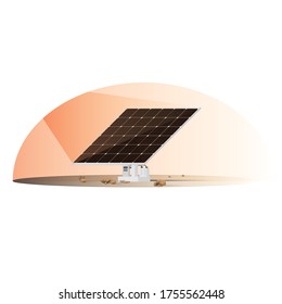 Esta es una célula solar para generar electricidad a partir de energía solar.