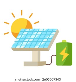This Solar panel illustration is suitable for Earth Day, Environment, etc.