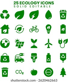 This is a solid green ecological vector illustration that can be scaled to any size without loss of quality Perfect for adding a natural element to your design projects
