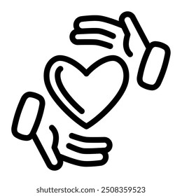 This Solidarity icon is suitable for Peace Day, etc.