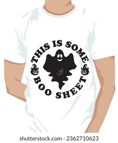 This is some boo sheet, ghost Halloween doodle, Cool ghost, Halloween t shirt design.