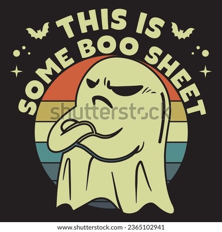 This Is Some Boo Sheet Halloween vintage retro Ghost, perfect for any ghost halloween party lovers