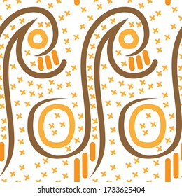this is some symbol design Seamless pattern for abstract plan or other image