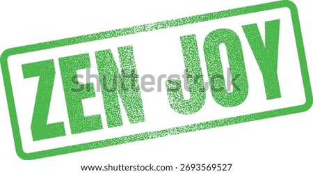 This soothing green grunge effect rubber stamp impression with 
