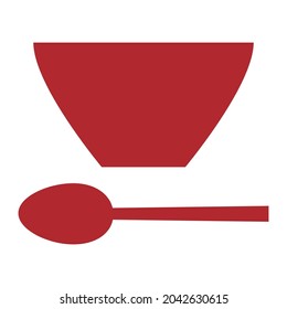This is a soup and spoon icon.