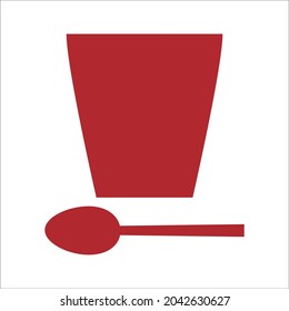 This is a soup and spoon icon.