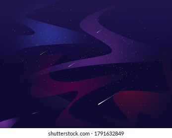 Esta es la imagen del espacio y la estrella y el vector 