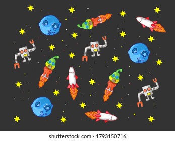 This is  Space and star and  Vector picture 
