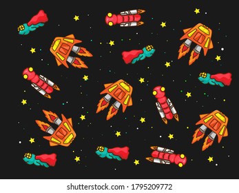 This is  Space and star and  Vector picture 