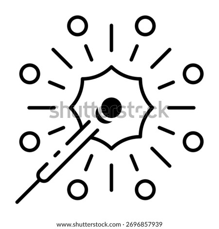 This Sparkler icon is suitable for Christmas Party.