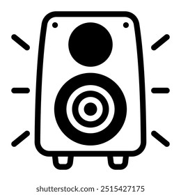 Este icono de altavoz es adecuado para música, instrumentos musicales, entretenimiento y multimedia, etc.