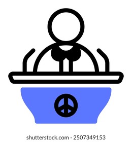 This Speaker icon is suitable for Peace Day, etc.