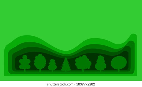 This is a special background illustration design to commemorate the celebration of International Tree Day which falls on November 21st, eps file format.
