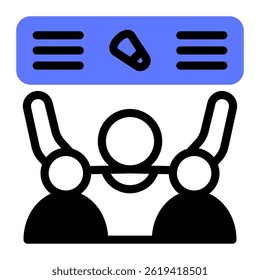 This Spectator icon is suitable for Badminton, Sport, etc