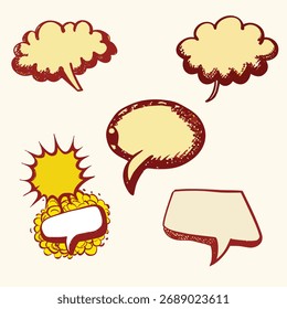 Este es un conjunto de doodle de discurso