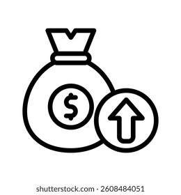 this is a spending icon
icon with outline style and pixel perfect
this is one of the icons from the icon sets with Finance theme