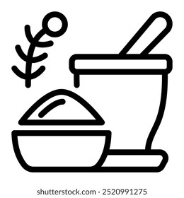 This spices icon is suitable for food and agriculture, etc.