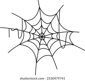 This spider web vector design features intricate webs with delicate details, perfect for Halloween themes, spooky graphics, or adding an eerie touch to your creative projects!