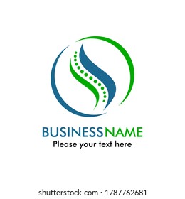 This is Spine diagnostic  logo design template illustration. suitable for medical, back bone, clinic, hospital etc