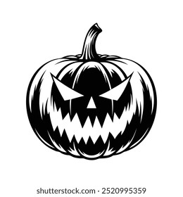 This is Spooky Halloween Pumpkin Vector Illustration