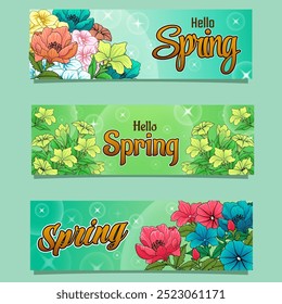 This Spring Season theme banner template is designed with a fresh and bright feel that reflects the spirit of spring. 