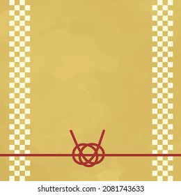 Esta es una ilustración de cuadro cuadrado con un motivo mizuhiki.