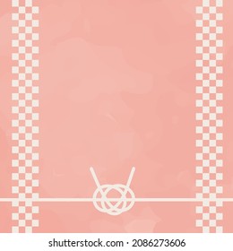 This is a square frame illustration of a Mizuhiki motif.