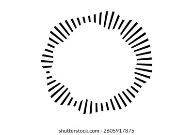 This is a squishy dashed speech bubble _ perfect circle.