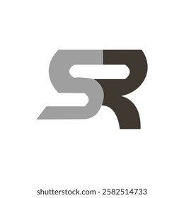 This is an SR logo. It can be used for various purposes. It is suitable everywhere.