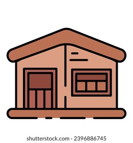 This Stable icon is suitable for The Birth of Jesus or Christmas, Religion, Christian, etc.