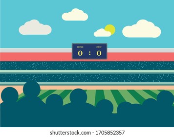 This was a stadium ilustration from supporters view