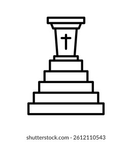 this is a stair icon
icon with outline style and pixel perfect
this is one of the icons from the icon sets with holy theme