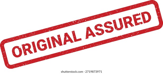 Este selo exibe proeminentemente 'ORIGINAL ASSURED' com um olhar aflito, excelente para garantir a qualidade do produto e confiança do cliente.