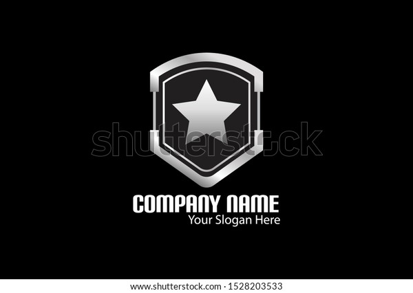 This Star Emblem Logo This Logo Stock Vector Royalty Free 1528203533