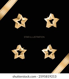 This is a star illustration that can be used in various ways.