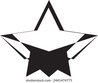 Este es un icono de diseño de logotipo de estrella