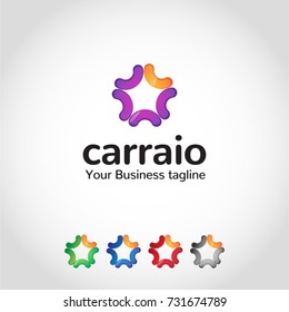 This is a star logo.unique and new style logo.