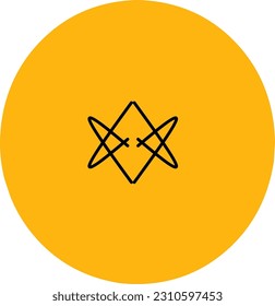 This is a star-shaped logo with a very attractive curved style