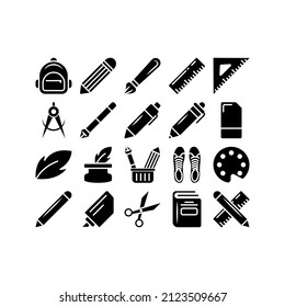 este es un icono estacionario con un estilo de glifo simple