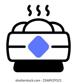 This Steamed bun icon is suitable for Chinese New Year, Lunar Festival or other Chinese Festival, etc.
