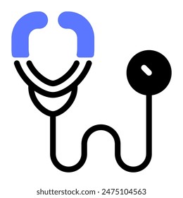 This Stethoscope icon is suitable for hospital, medical, healthcare, etc.