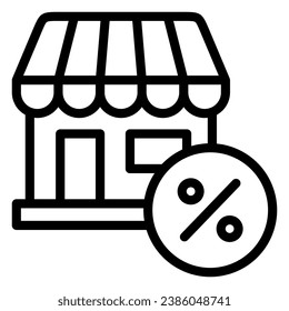 This Store icon is suitable for Black Friday, shopping, ecommerce, etc.