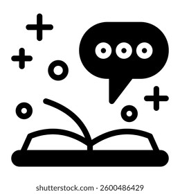 This Storytelling icon is suitable for School, Education, Edutainment, etc