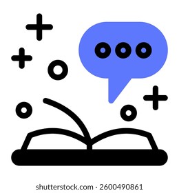 This Storytelling icon is suitable for School, Education, Edutainment, etc
