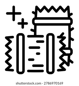 This Straw Bale icon is suitable for Festa Junina.