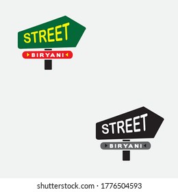 This Is Street Biryani Logo With Grayscale Conversion