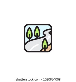 This street vector app icons logo would suitable with your content